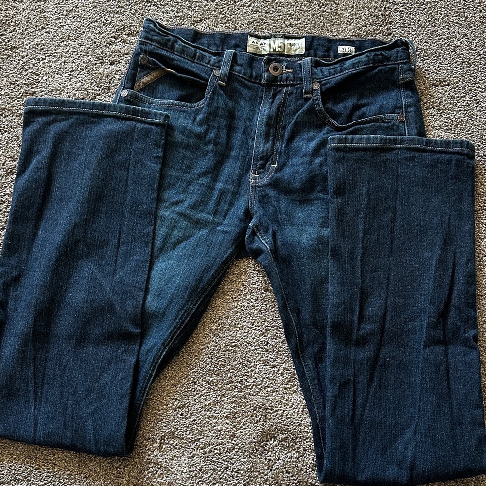 Ariat Men's Straight-Leg Dark Indigo Jeans